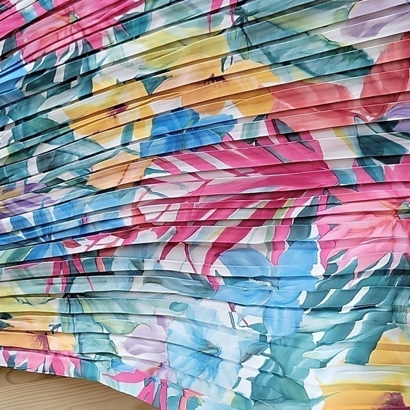 SAN MOIRE Vintage Pleated Maxi Skirt M-L - Picture 2 of 6